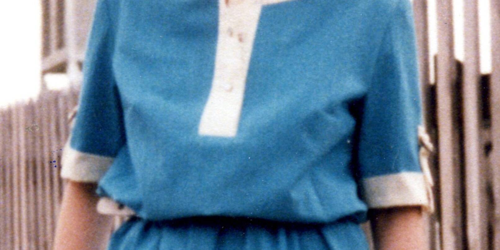 Jutta Hoffmann trug bei ihrem Verschwinden ein blaues Stoffkleid.