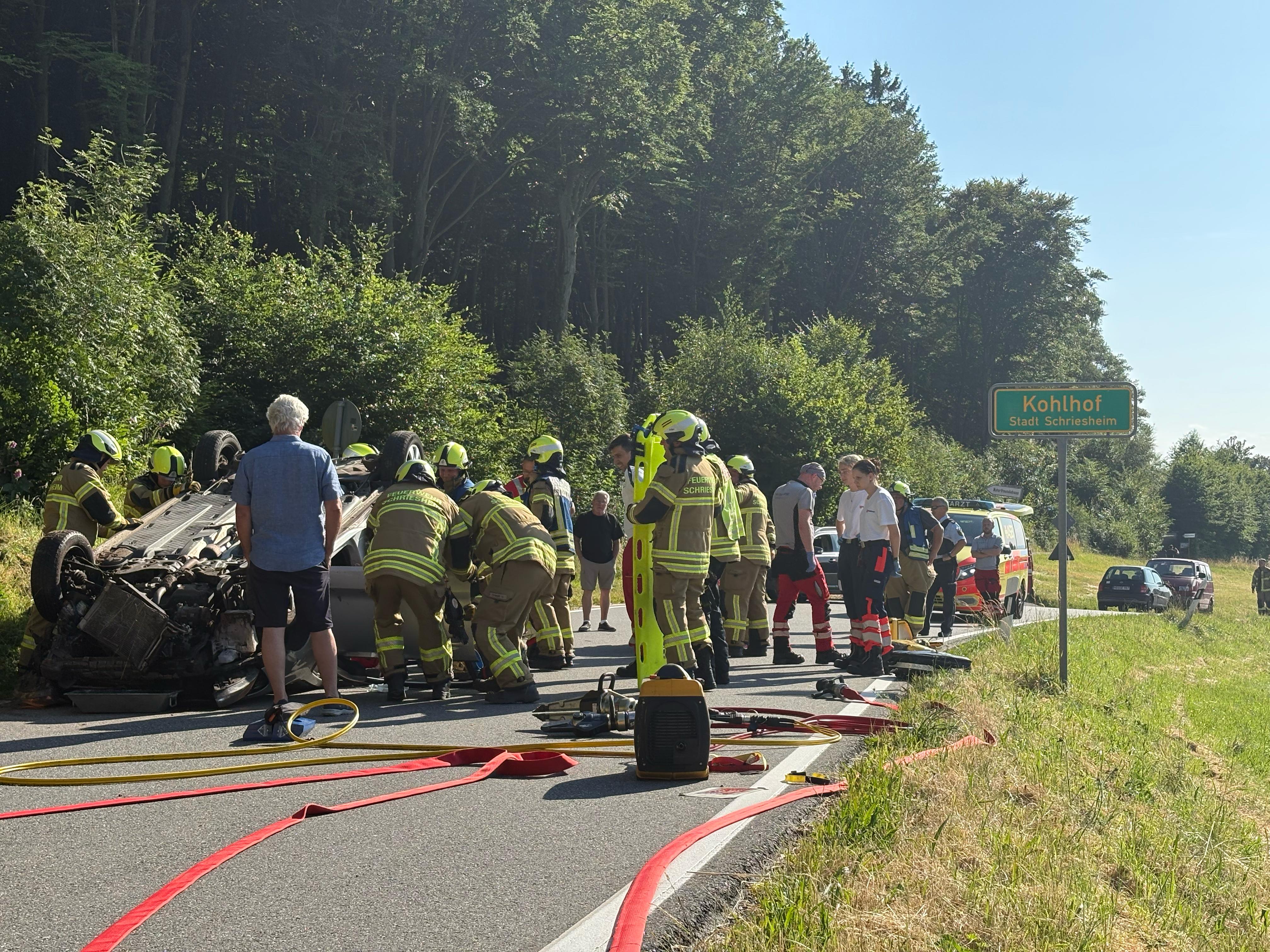 Schriesheim: Seniorin bei Unfall auf K4122 schwer verletzt | WNOZ