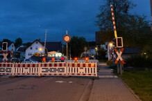 Mörlenbach: Bahnübergänge wegen Gleissanierung voll gesperrt Mörlenbach: Bahnübergänge wegen Gleissanierung voll gesperrt