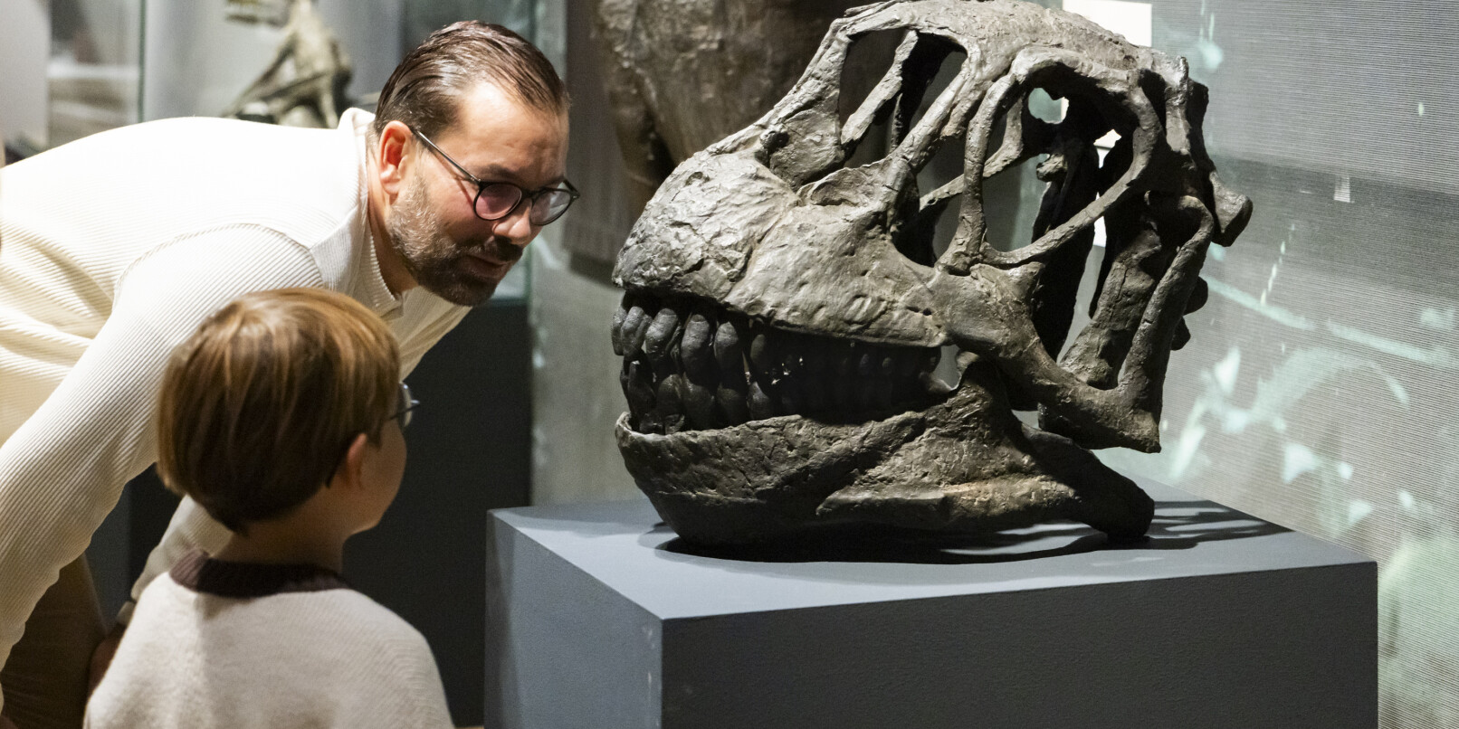 Die Sonderausstellung "Saurier -Faszination Urzeit" nimmt Besucher mit auf eine Zeitreise - von der Entstehungszeit der Echsen vor rund 300 Millionen Jahren bis zur Gegenwart. Die Sonderausstellung "Saurier -Faszination Urzeit" nimmt Besucher mit auf eine Zeitreise - von der Entstehungszeit der Echsen vor rund 300 Millionen Jahren bis zur Gegenwart.