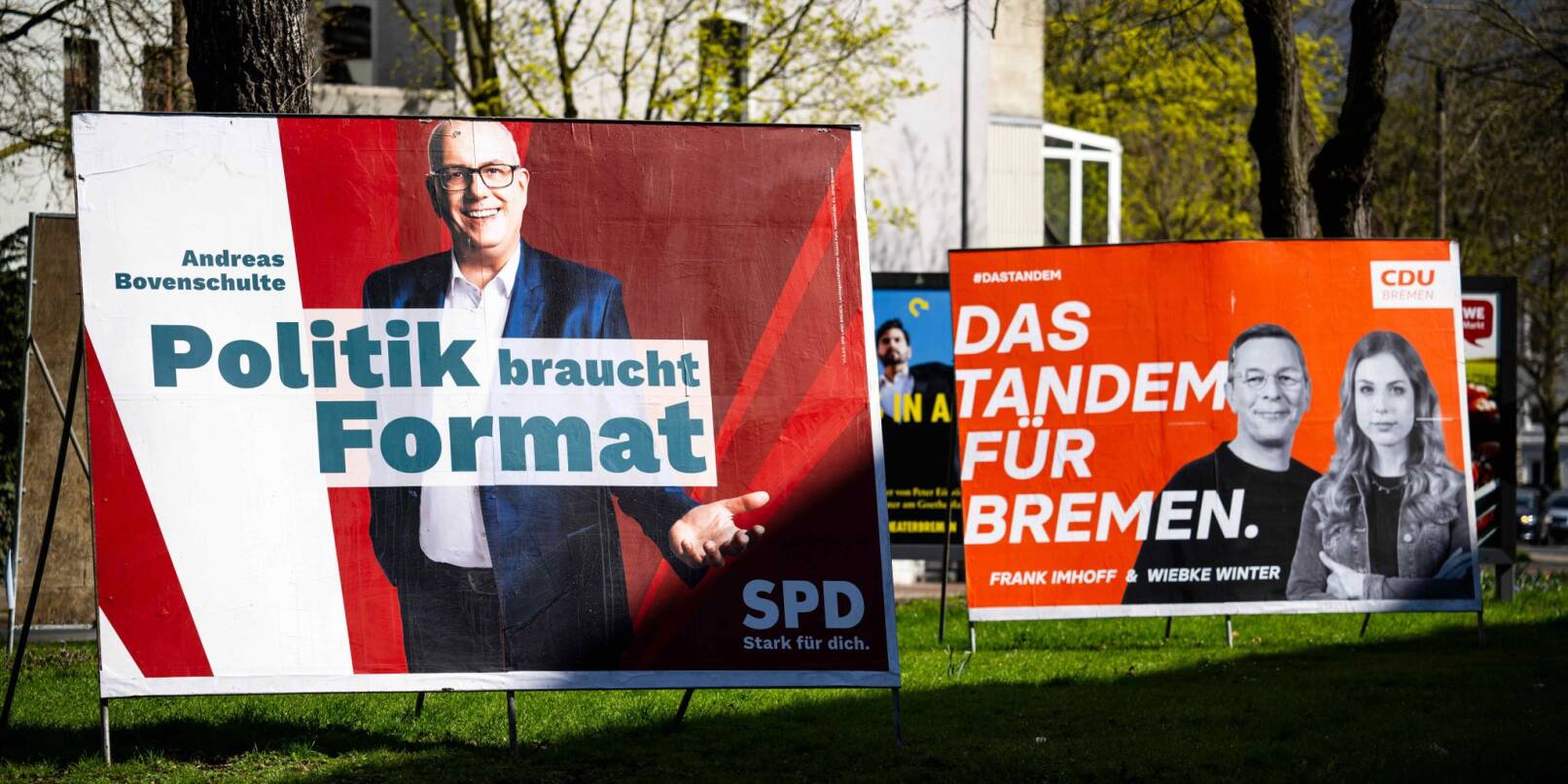 In Bremen kämpfen SPD und CDU um die meisten Stimmen in der Bürgerschaft.