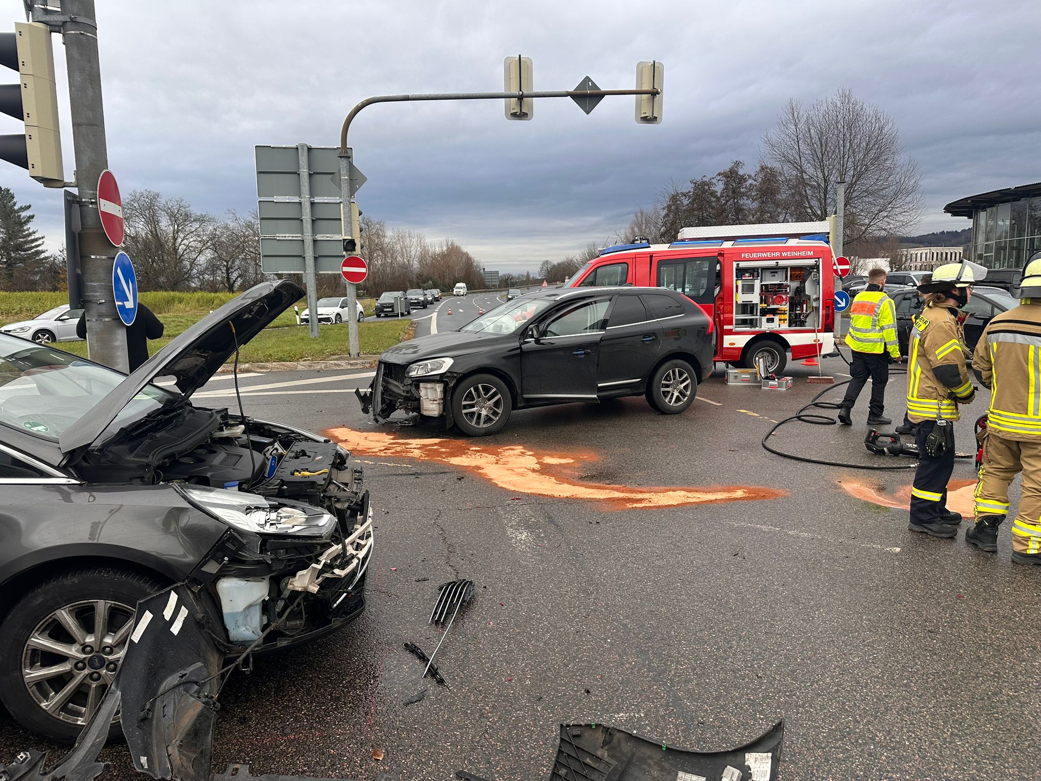 Unfall B38 Weinheim Heute