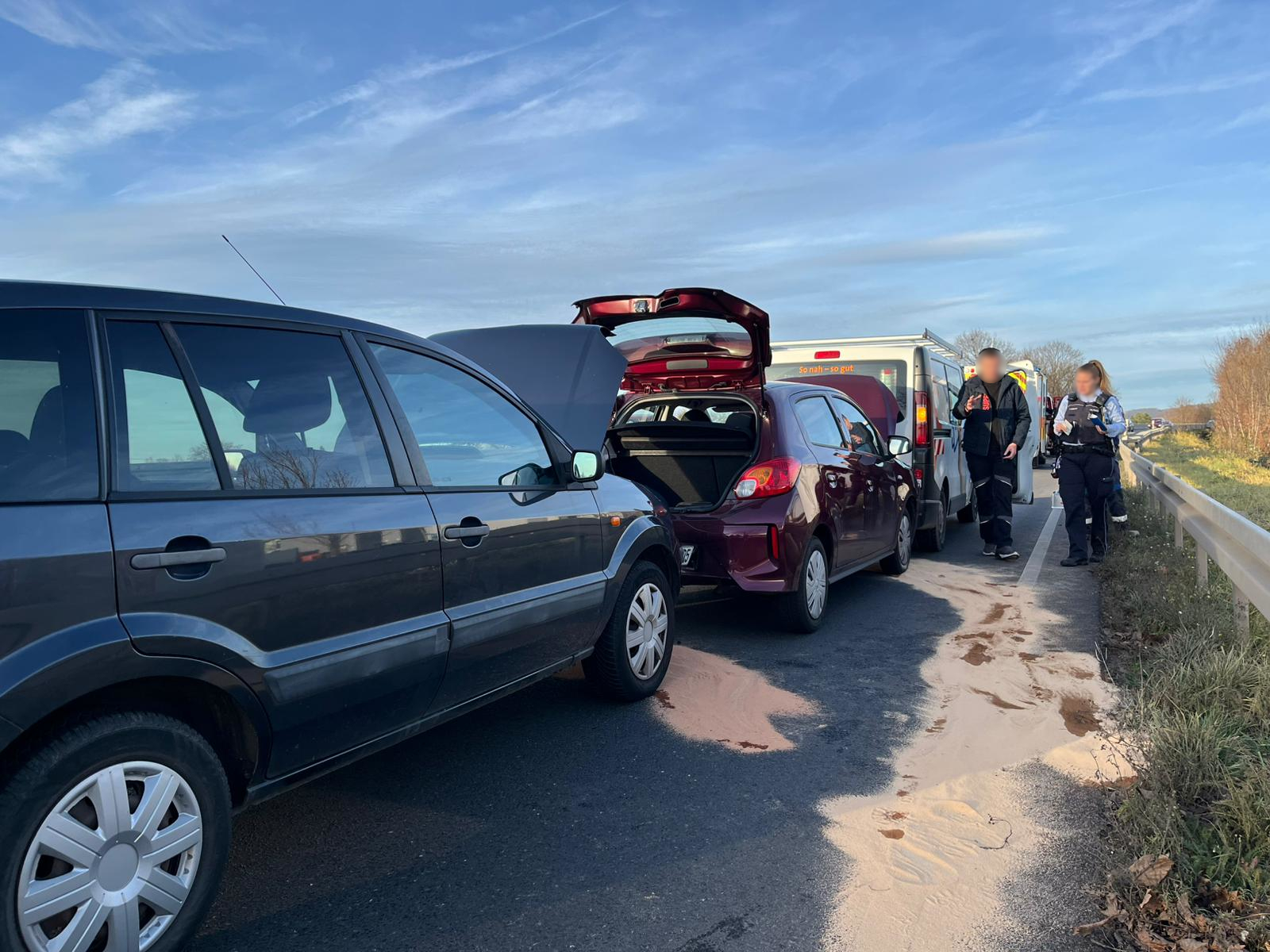 Accident on Weinheim western bypass involving three vehicles - | Road ...