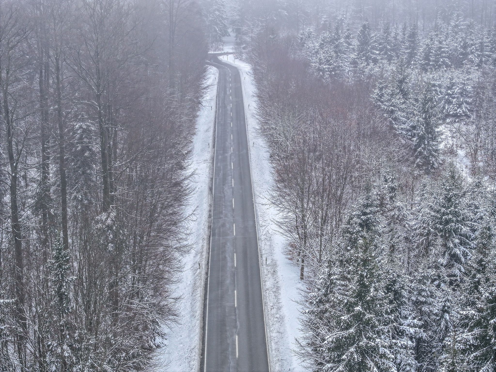 Neuschnee auch im Odenwald erwartet 
