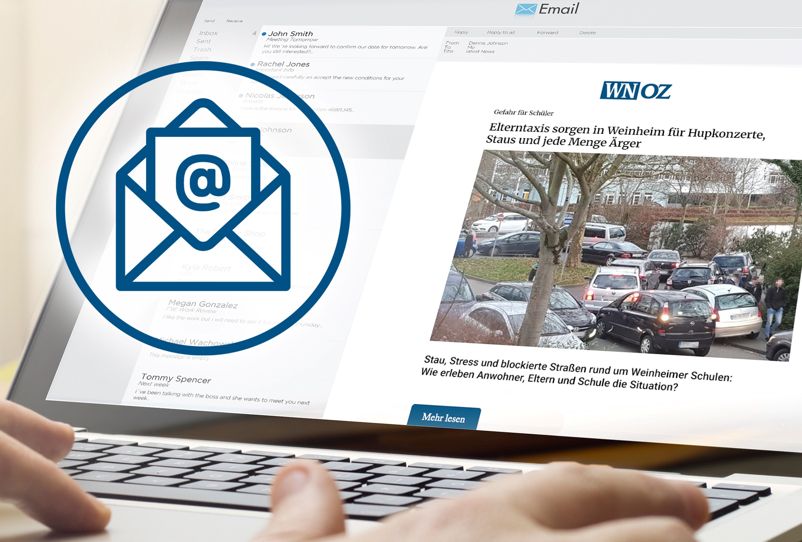 Die wichtigsten Nachrichten des Tages direkt in Ihr E-Mail-Postfach 
