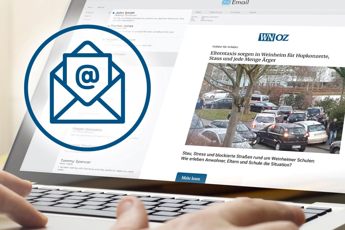 Die wichtigsten Nachrichten des Tages direkt in Ihr E-Mail-Postfach